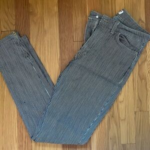American Apparel Stripped Skinny Jeans